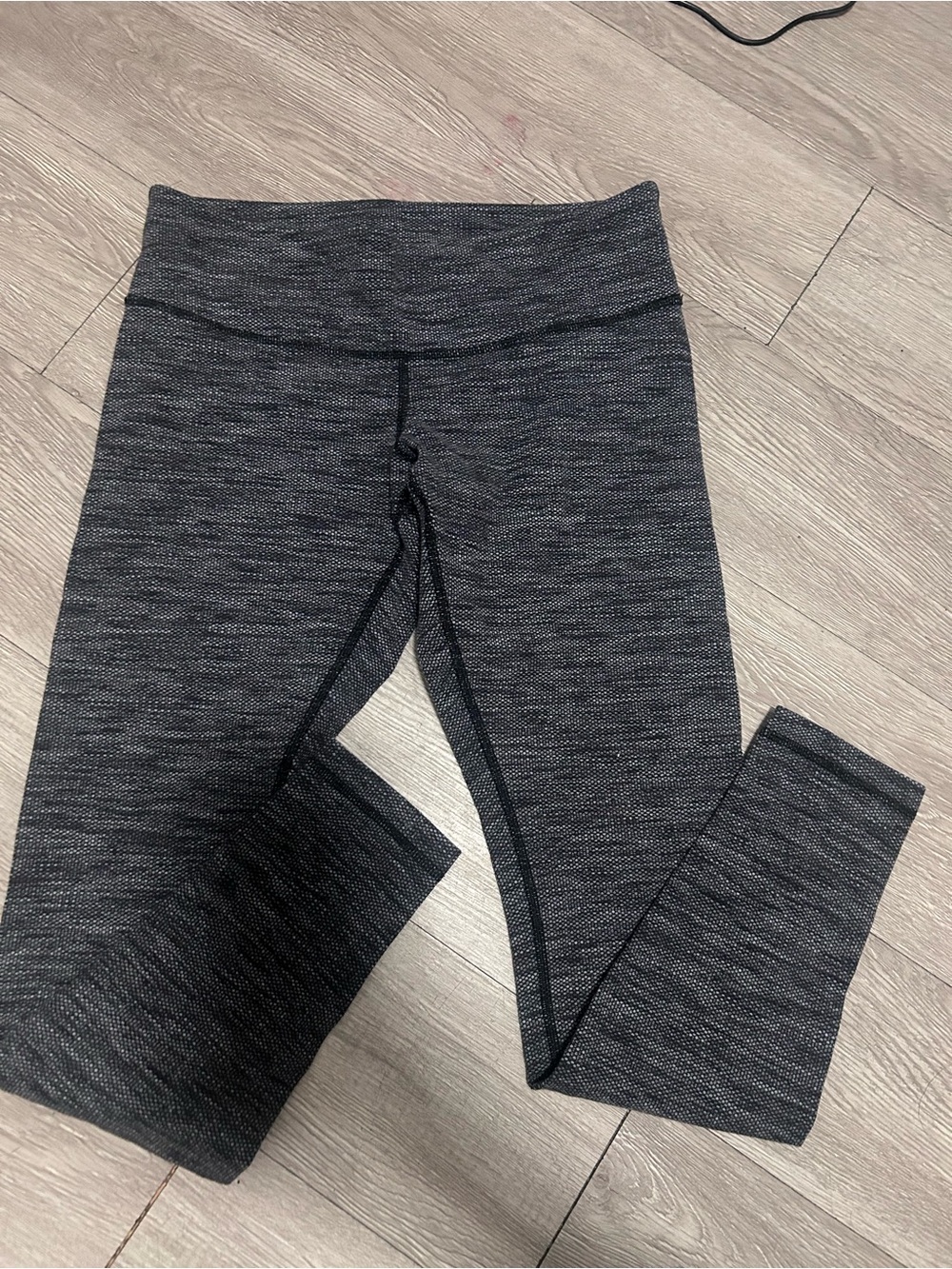 lululemon athletica Black Heather High-Rise Leggings
